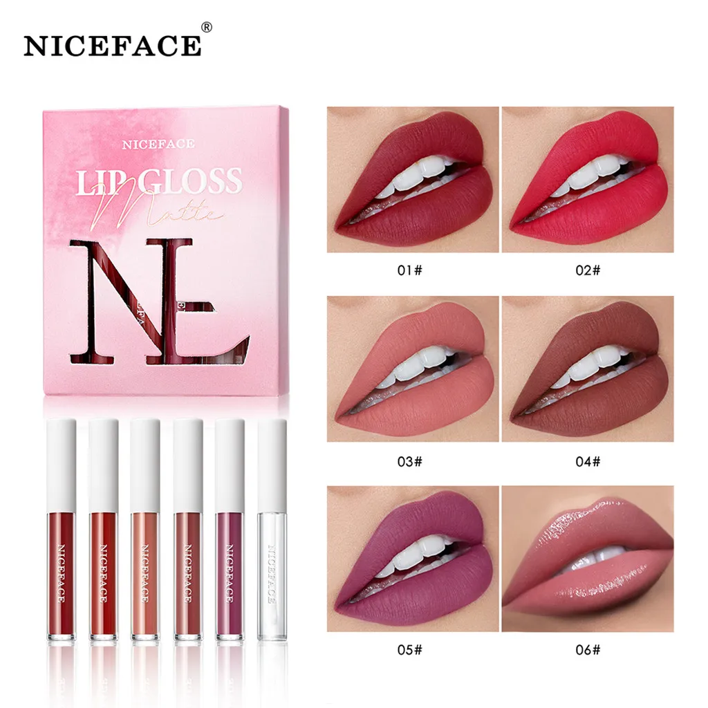Lipstick Matte Womens Beauty Waterproof Long Lasting Lip Liquid Gloss Pigments Makeup Labiales Maquiagens | Красота и здоровье