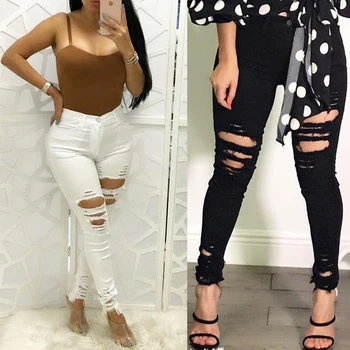 

High Waisted Jeggings Womens Stretchy Pencil Pants Skinny Trousers