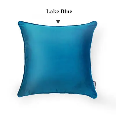 Lake Blue LeRadore роскошный однотонный велюровый чехол для подушки, Наволочки для подушек, домашний клуб, компания, декоративный текстиль, 50*50 см, 60*60 см, 70*70 см - Цвет: Lake Blue