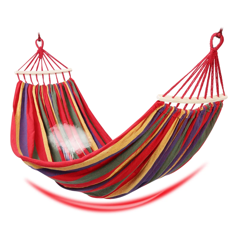 Canvas 2 Person hammock Outdoor Portable Travel Camping Swing Lazy