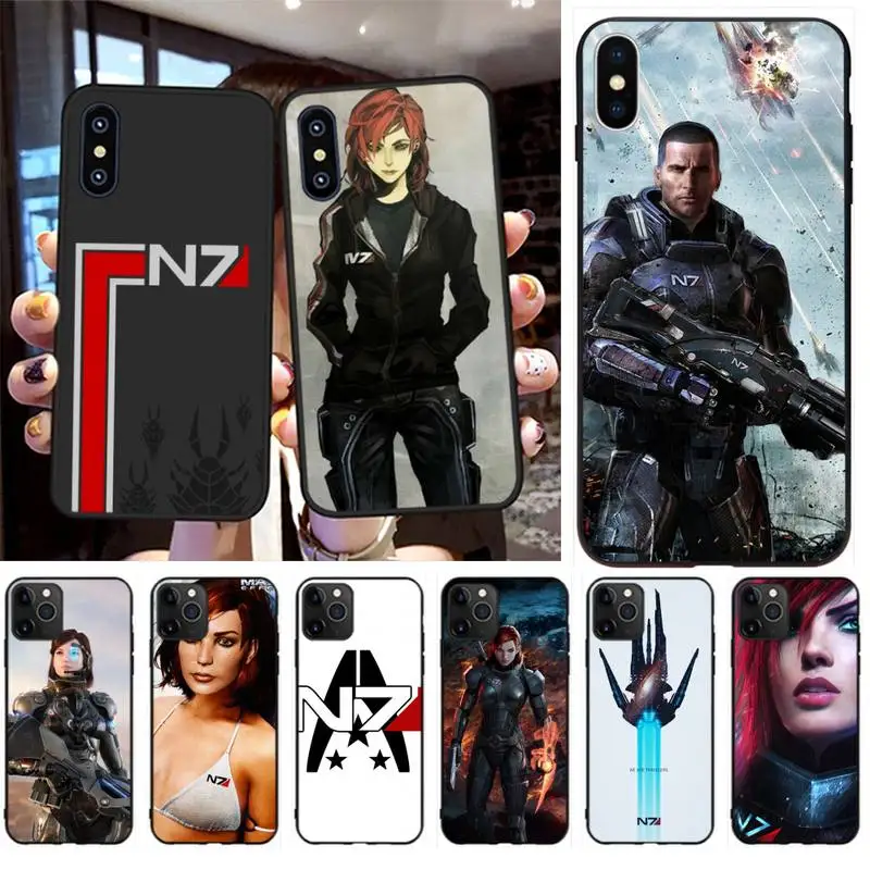 PENGHUWAN N7 Mass Effect типа сделай сам украшения чехла для телефона iPhone 11 pro XS MAX 8 7 6 6S Plus X 5S