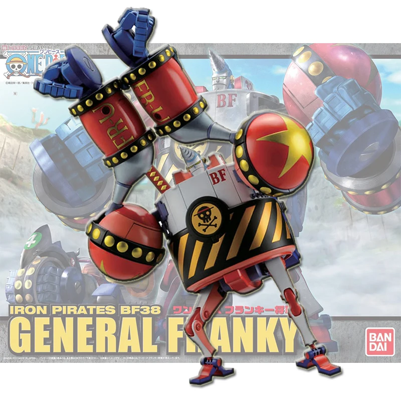 

Original Bandai One piece General Frankie assembling model deformable Assembly Action Figureals Brinquedos Model Dolls