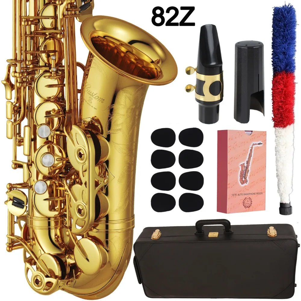 De Xin Saxophone Alto 82z Professional Alto Sax Custom 82z Series High Saxophone Gold Lacquer