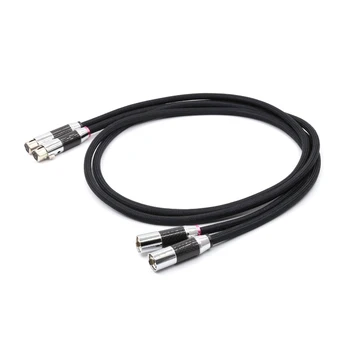 

Pair Sq-88b Occ Copper Silver Plated Balance Audio Cable, Hifi Audio Interconnect Xlr Cable With Carbon Fiber Connector