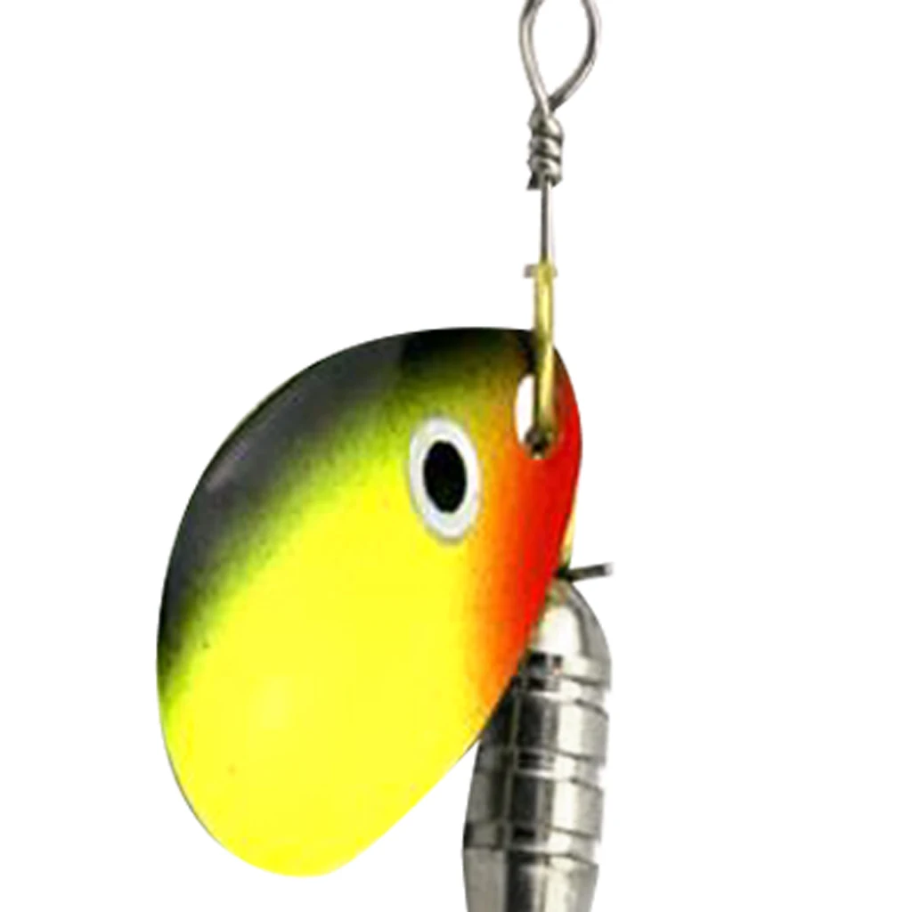 Spoon Fishing Lure Hard Metal Lure Spinnerbait Crankbait with Treble Hooks Artificial Feathers Fishing Baits for Fisherman