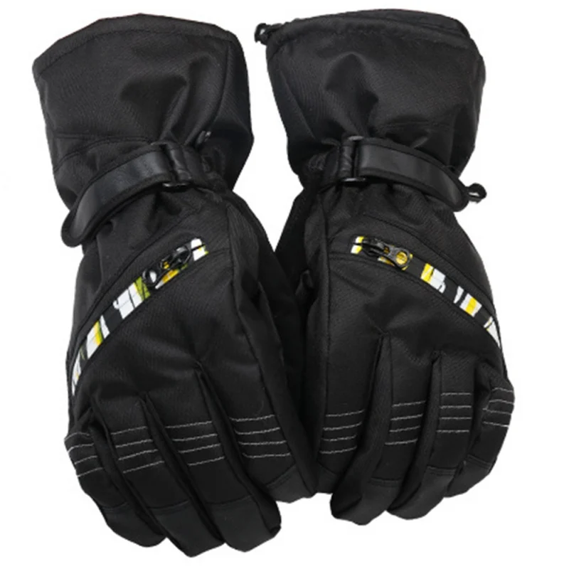 Men's Ski Gloves Fleece Snowboard Gloves Snowmobile Motorcycle Riding Winter Gloves Windproof Waterproof Snow Gloves