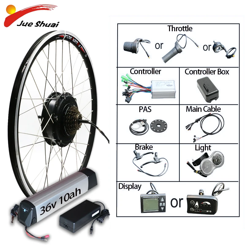 36V 250W 350W 500W Electric Bike Conversion Kit mit Batterie Bürstenlosen Hinten Getriebe Hub Motor Rad bicicleta Eletrica Kit 36V 250W 350W 500W Electric Bike Conversion Kit mit Batterie Bürstenlosen Hinten Getriebe Hub Motor Rad bicicleta Eletrica Kit