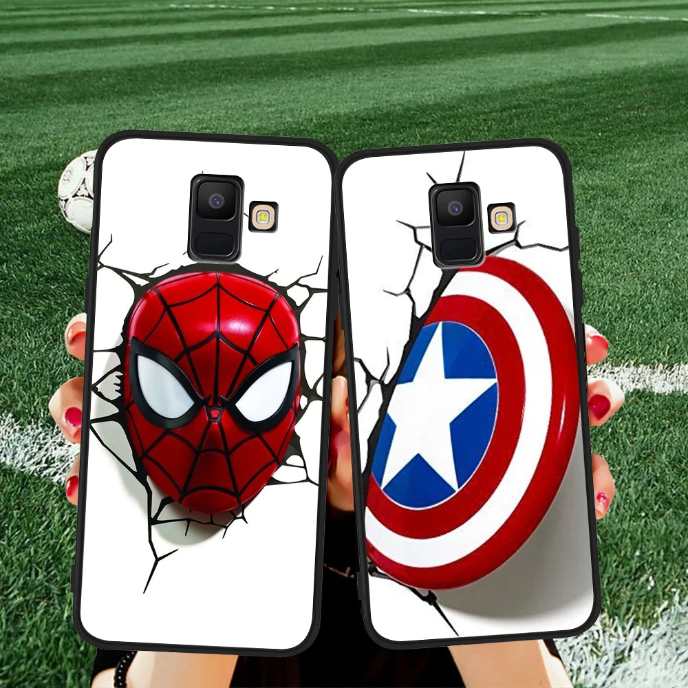 

Marvel Spider-Man For Samsung Galaxy A9 A8 A7 A6 A5 A3 J3 J4 J5 J6 J8 Plus 2017 2018 M30 A40S A10 A20E phone Case Cover coque