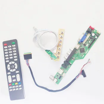 

For LP156WHA-SLA1/SLA2/SLL1 notebook PC 1366*768 TV53 screen controller drive board VGA+HDMI+AV+USB+RF LVDS 40Pin WLED 15.6" Kit