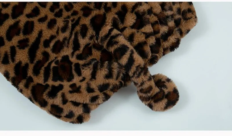 CROAL CHERIE Winter Kids Girls Jacket Halloween Clothing Warm Leopard Fleece Fur Boys Winter Coat Outerwear Snowsuit  (4)