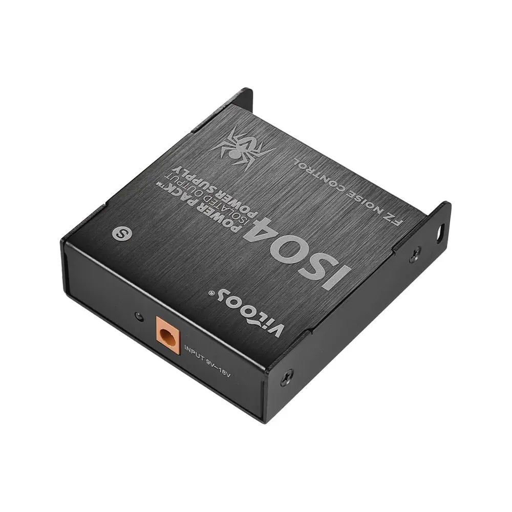 

VITOOS ISO4S Mini Guitar Effects Power Supply Power Pack Station 5 Isolated DC 9V Outputs Max. 800mA with Circuit Protection