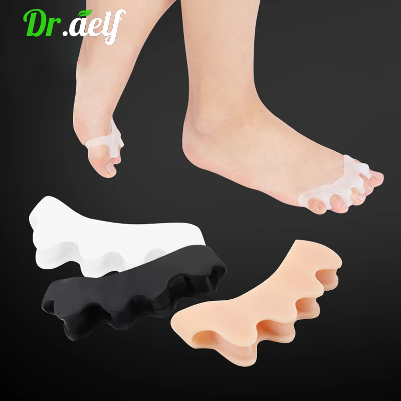 

2pcs/1Pair Silicone Bunion Protector Big Toe Separator Straightener Spreader Corrector Hallux Valgus Correction Foot Care Tools