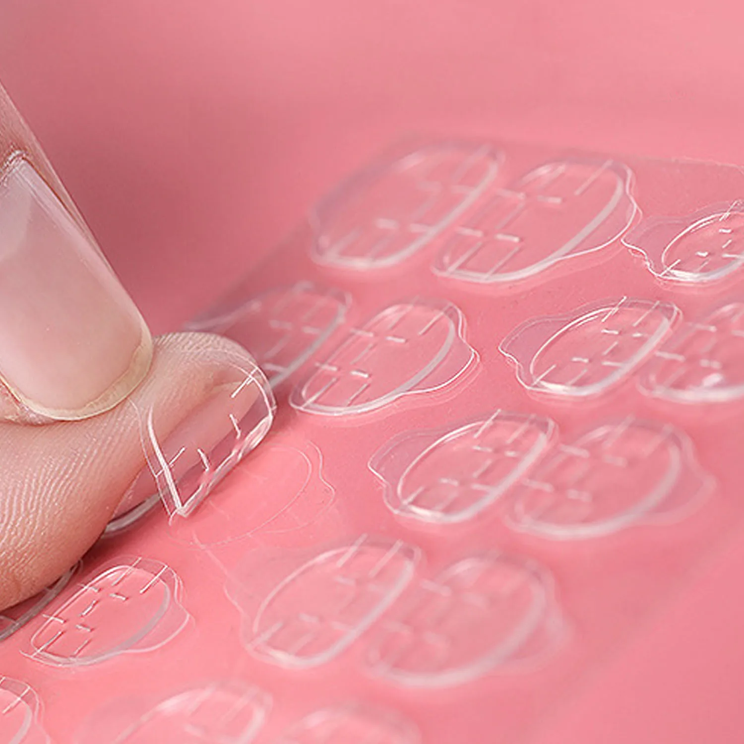 

240pcs Transparent Nail Glue Stickers False Nail Double-side Glue Jelly Gel Tape Adhesive Tabs for Manicure Nail Art