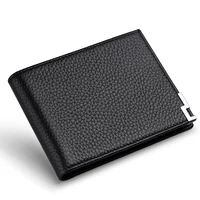 Genuine Leather Men Short Wallet Card Holder Small Thin Purse High Quality Luxury Brand Male Business Leisure Wallet Design 2021 1