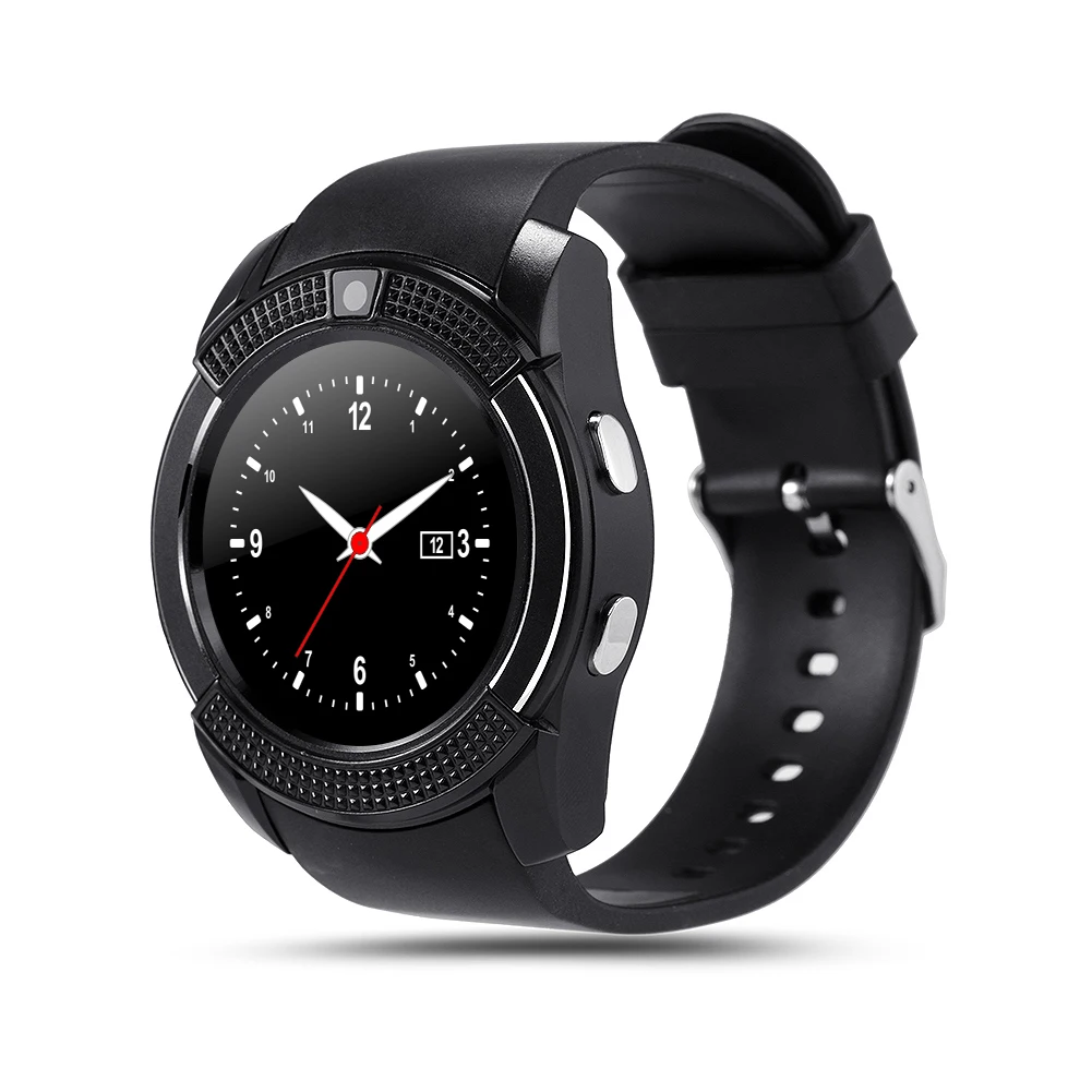

V8 Smart Watch Clock Sync Notifier Support Sim Card Bluetooth montre connecter Connectivity Android Phone Smartwatch