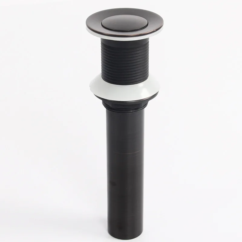 

Oil Rubbed Bronze Matte Black Finish Pop Up Drain Bath Strainer Drain Without Overflow Kitchen Sink Accessories