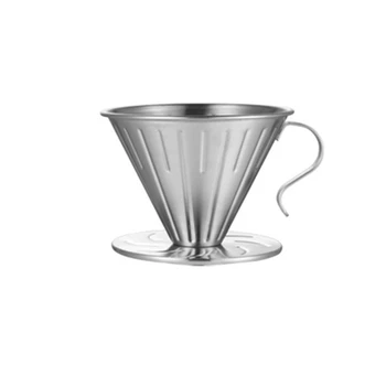 

Pour over Coffee Filter Maker Reusable Coffee Dripper Paperless Drip Cup Stainless Steel,Large