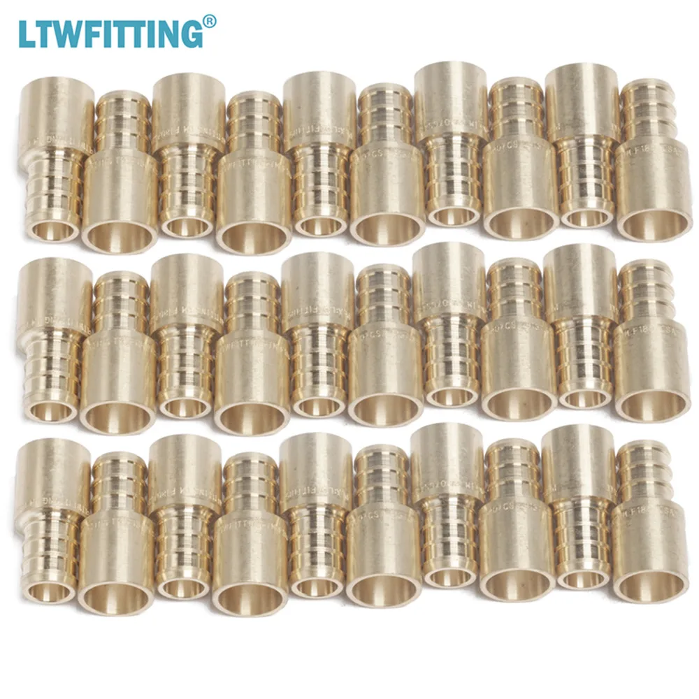 LTWFITTING свинцовый Латунный переходник PEX Fitting 1/2 &quotPEX x 1/2&quot Мужской адаптер для