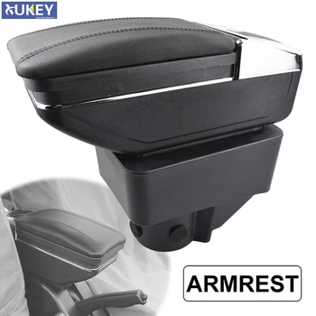 

Armrest For Ford Fiesta 2011 - 2019 Content Arm Rest Dual Layer Storage Box Decoration Car Styling New 2018