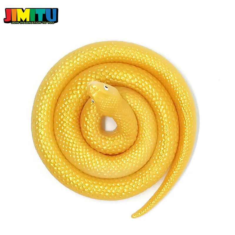 Rubber High Simulation Toy Snake Model 80CM Funny Scary Snake Kids Gag Toys Prank Funny Toys Halloween Prank Prop For Decor