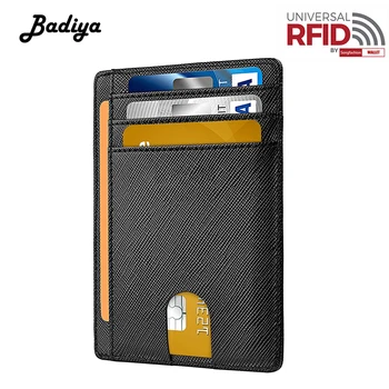 

RFID Men Wallet Anti-theft Brush Multi Slots Credit Card Holder Slim Top Slot Driver's License Fashion Leather Open Coin Purse