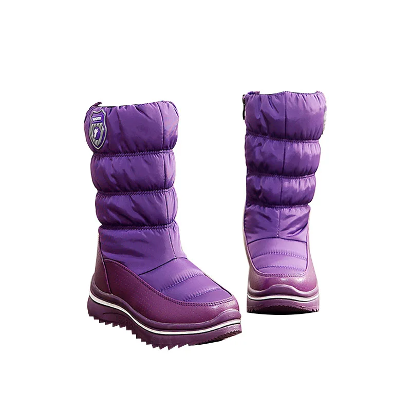 

"Women 's fashion warm waterproof boots plus velvet thickening boots and velvet non-slip outdoor boots Women work boots