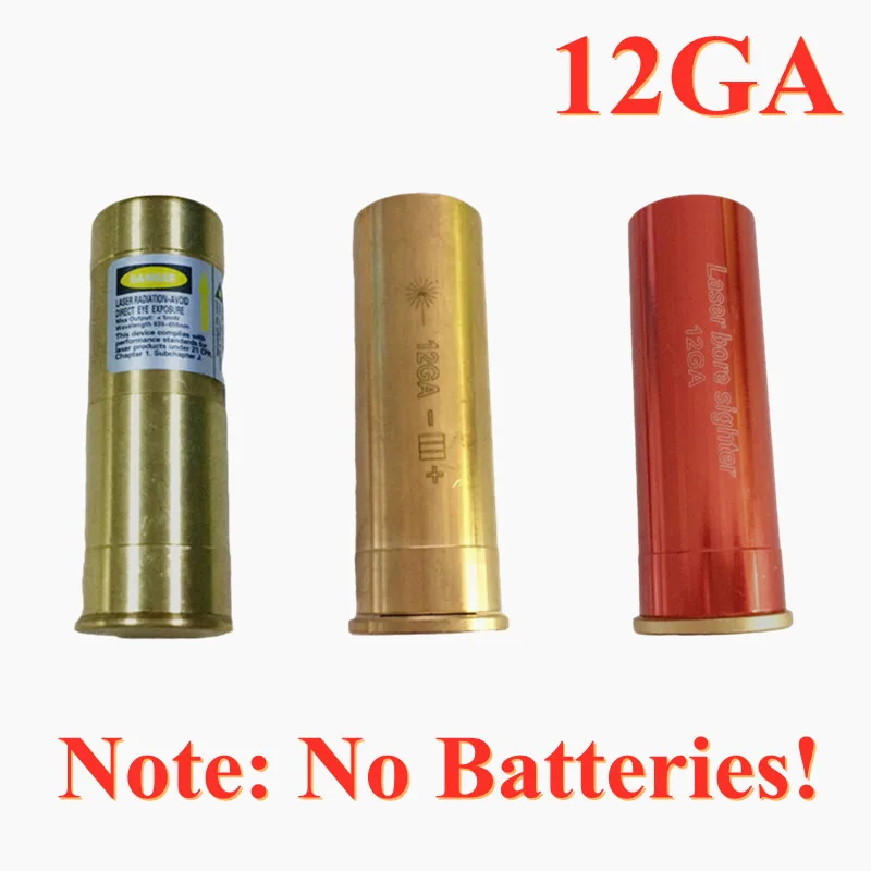 

12GA Red Laser Bore Sight 12 GAUGE Cartridge Gun Boresighter Tactical Shot Hunting Optics Sighter No Batteries