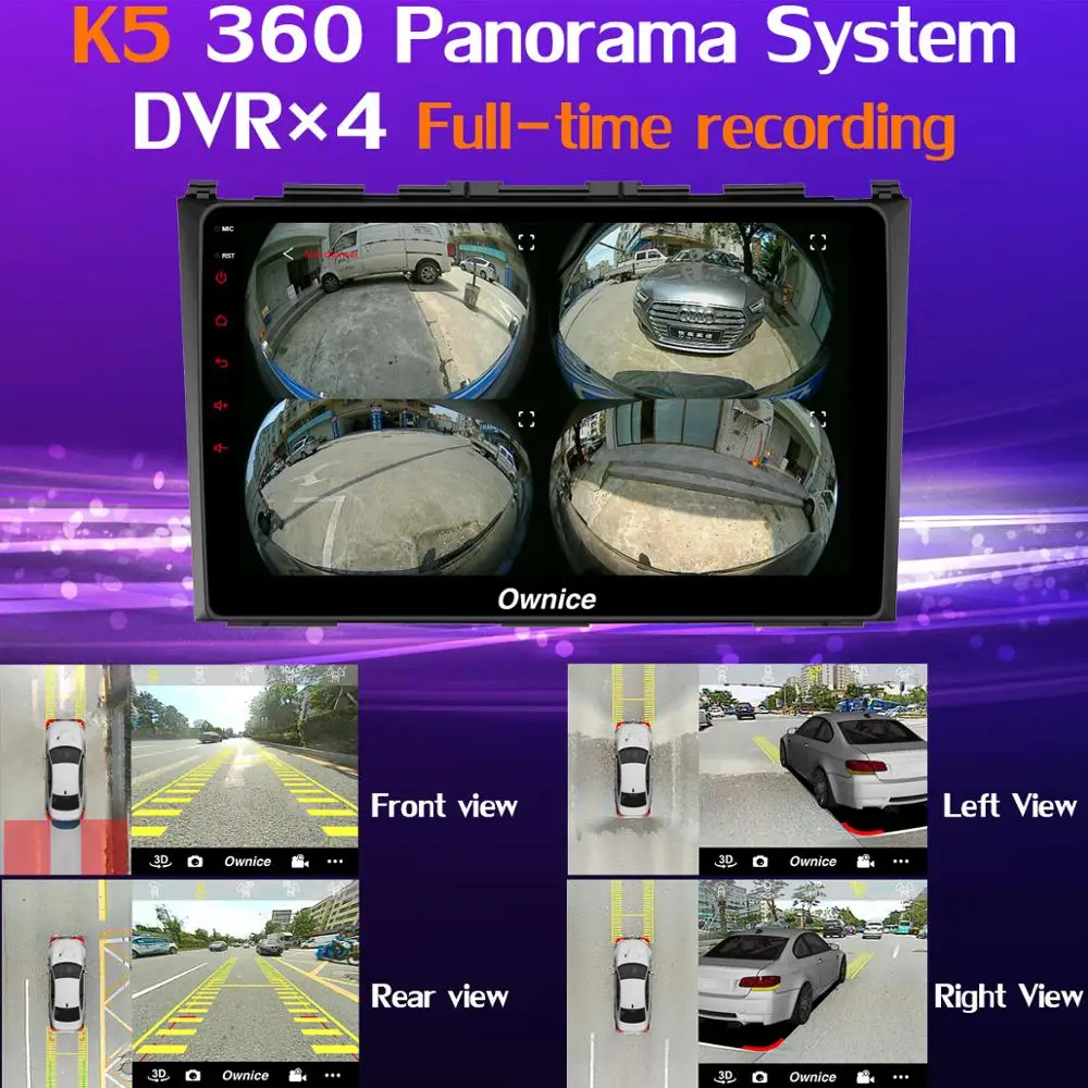 360 ° камера Android 9,0 4G+ 64G gps радио SPDIF DSP CarPlay автомобильный мультимедийный плеер для Honda CRV 2006 2007 2008 2009 2010 2011