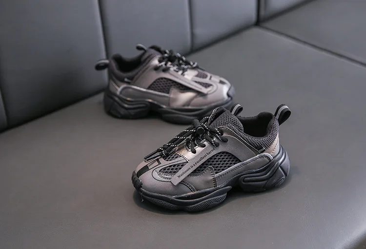 Spring Kids Sport Sneakers Baby Girls Mesh Casual Sneakers Children Chunky Sneakers Boys Slip On Brand Running Shoes Trainers
