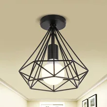 American-Style Iron Art Ceiling Northern European-Style Entrance Cloak Room Creative Cool Library Balcony Hallway Corridor Lamps