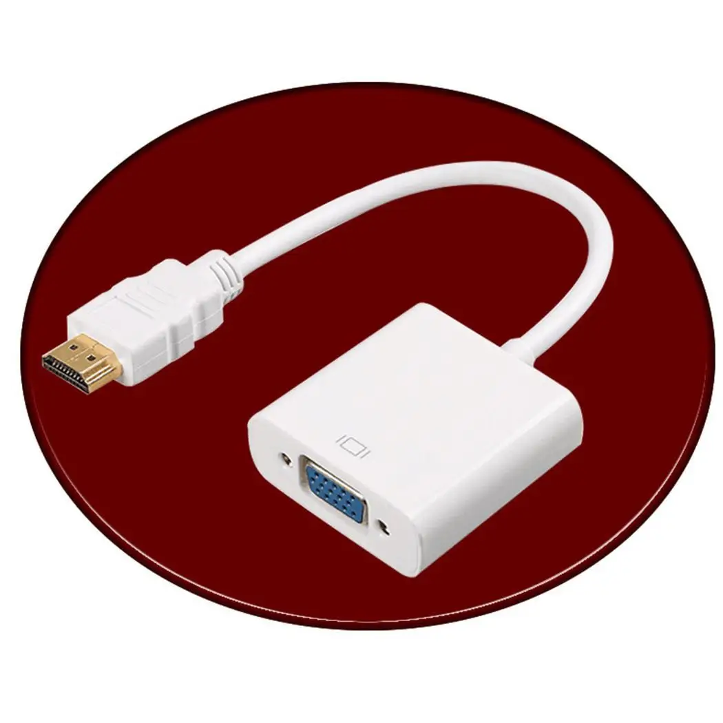 Практичный Прочный HD мультимедийный интерфейс для 21-105 см/8,3-41,3 дюйма 1080P домашний VGA адаптер