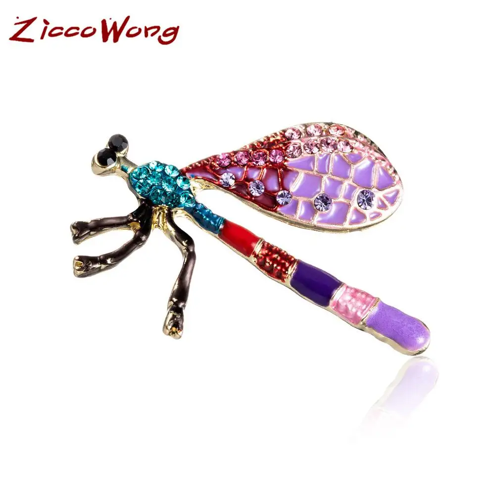 ZiccoWong Lady Brooc новый дизайн Мультяшные акриловые значки со стрекозой для девочек и