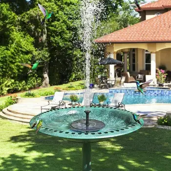 

Mini Solar Power Water Fountain Garden Pool Pond 16 * 1cm Outdoor Solar Panel Bird Bath Floating Water Fountain Pump Garden Deco