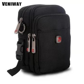 

Veniway Swiss Cross chest bag Leisure business wealthy men's breasts large-capacity shoulder bag night reflective strip