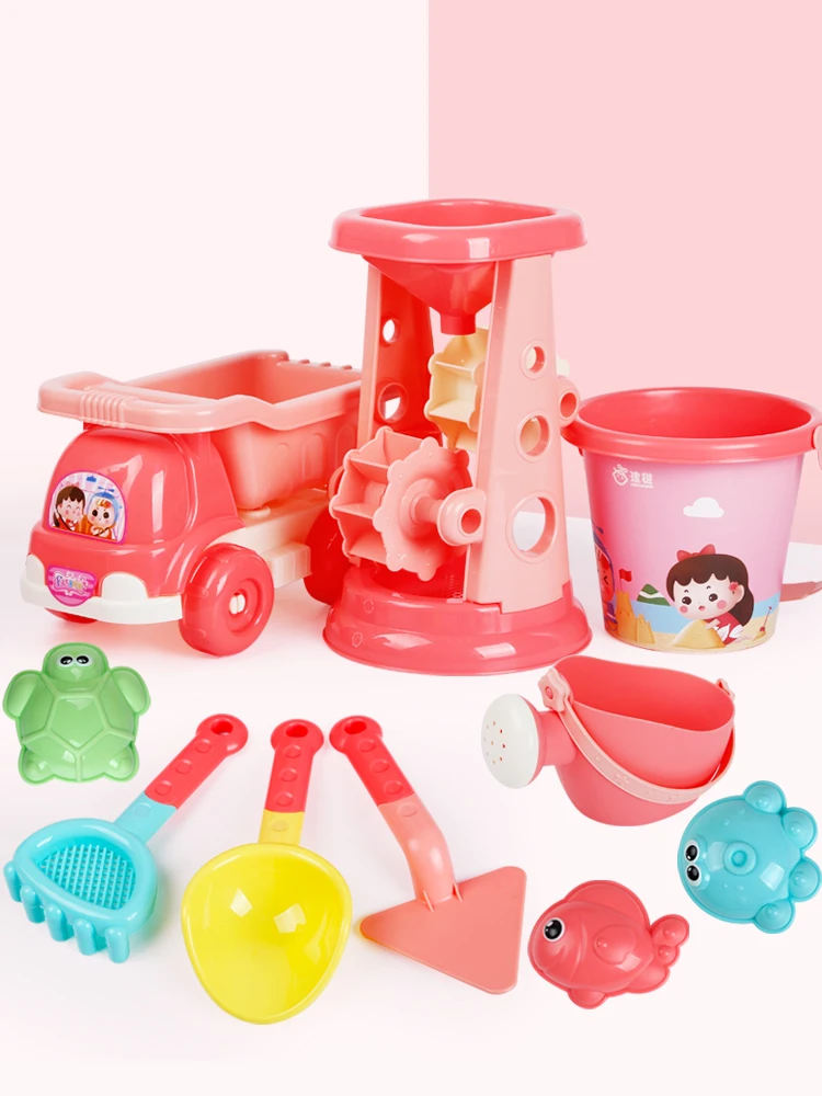 pink sand toys