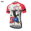 Popeye Breathable Cycling Shirt Unisex White Cartoon Spring Anti-uv Eco Shirt Bike Road Team Men's Upscale Cycling Clothing Mesh 1