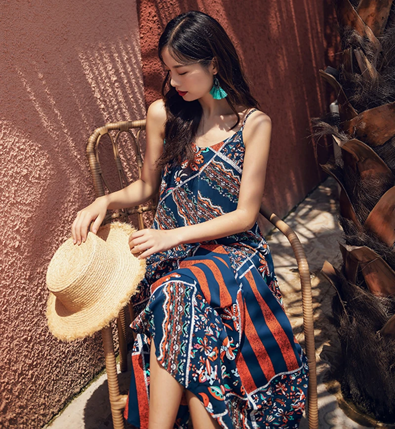 mid length bohemian dresses