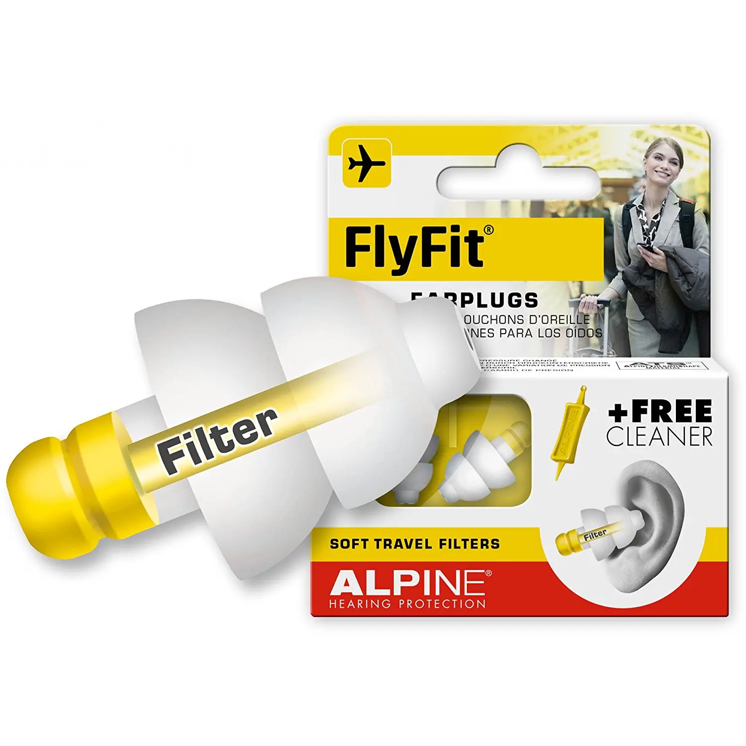 Alpine Fly Fit Flyfit беруши летающие самолет давление баланс боль в ушах низкий уровень
