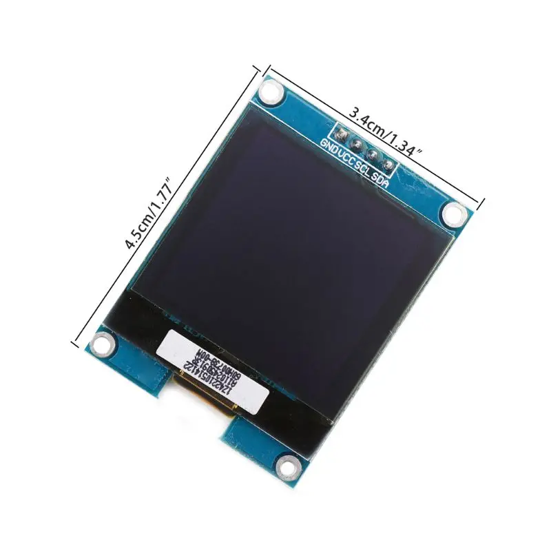 1.5inch 128x128 OLED Shield Module Display Screen Encoder With Driver IC SSD1327 Digital Spare Parts For Raspberry Pi For STM32