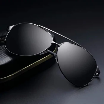 

Men Classic Style Pilot Sunglasses Men's Polarized Driving Sunglasses for Male Unbreakable Alloy Frame UV400 Protection