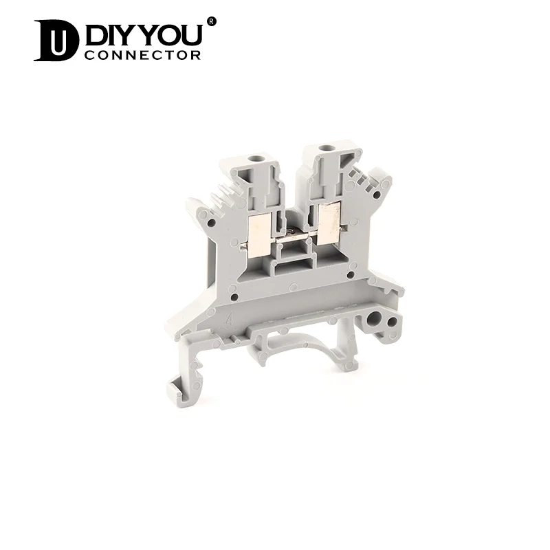 

1 PCS UK-1.5N Din Rail Mounted Screw Connection Terminal Block Universal Wire Connector Terminal Block Crimp Contact Blocks