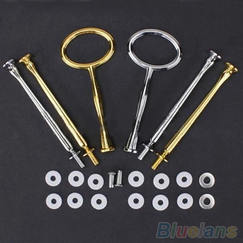 1 Set Multi-Style Practical 2 Or 3 Tier Plate Handle Fitting Hardware Rod Tool Cake Plate Stand Bakeware Cake tray stand