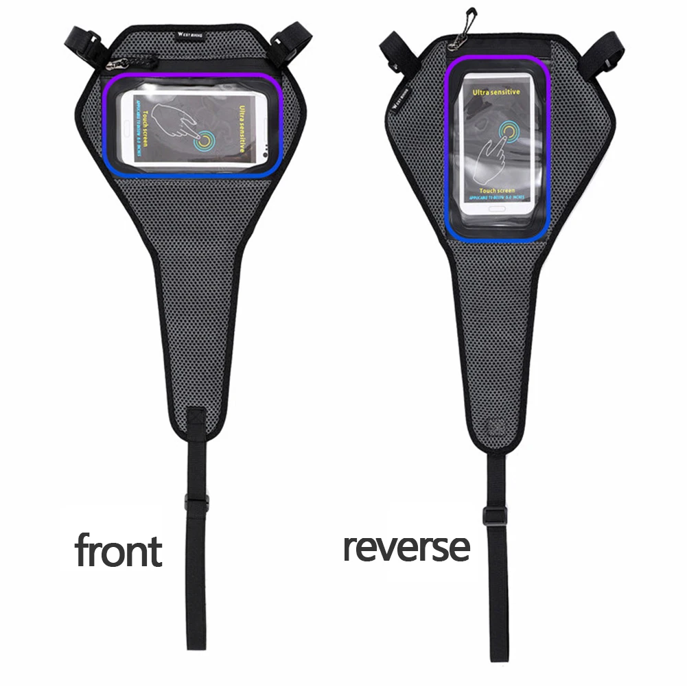 Road Bicycle Frame Guard Universal Indoor Cycling With Phone Pouch Bike