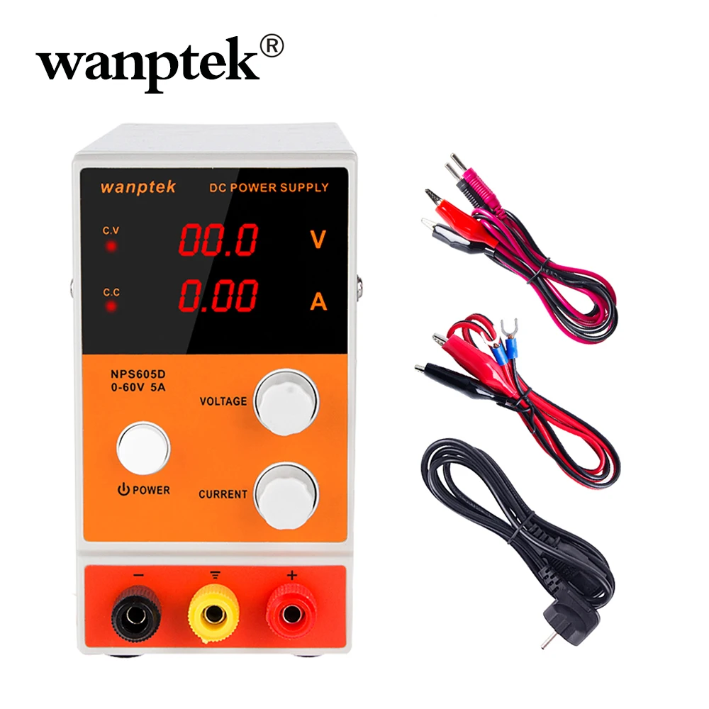 

Wanptek Laboratory Switching DC Power Supply MiNi Adjustable Digital 0- 60V 0- 5A voltage regulator Bench Switching Power Supply