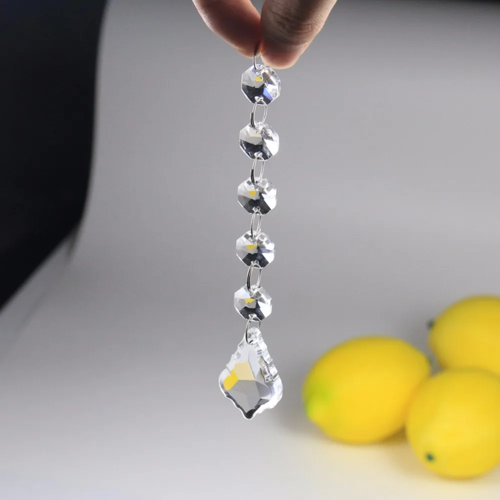 20 pezzi di cristalli da appendere, prismi in cristallo da 20 mm, acchiappasole in cristallo, suncatcher per decorazione finestre, pendenti per lampadari, sfera di per casa e progetti artigianali