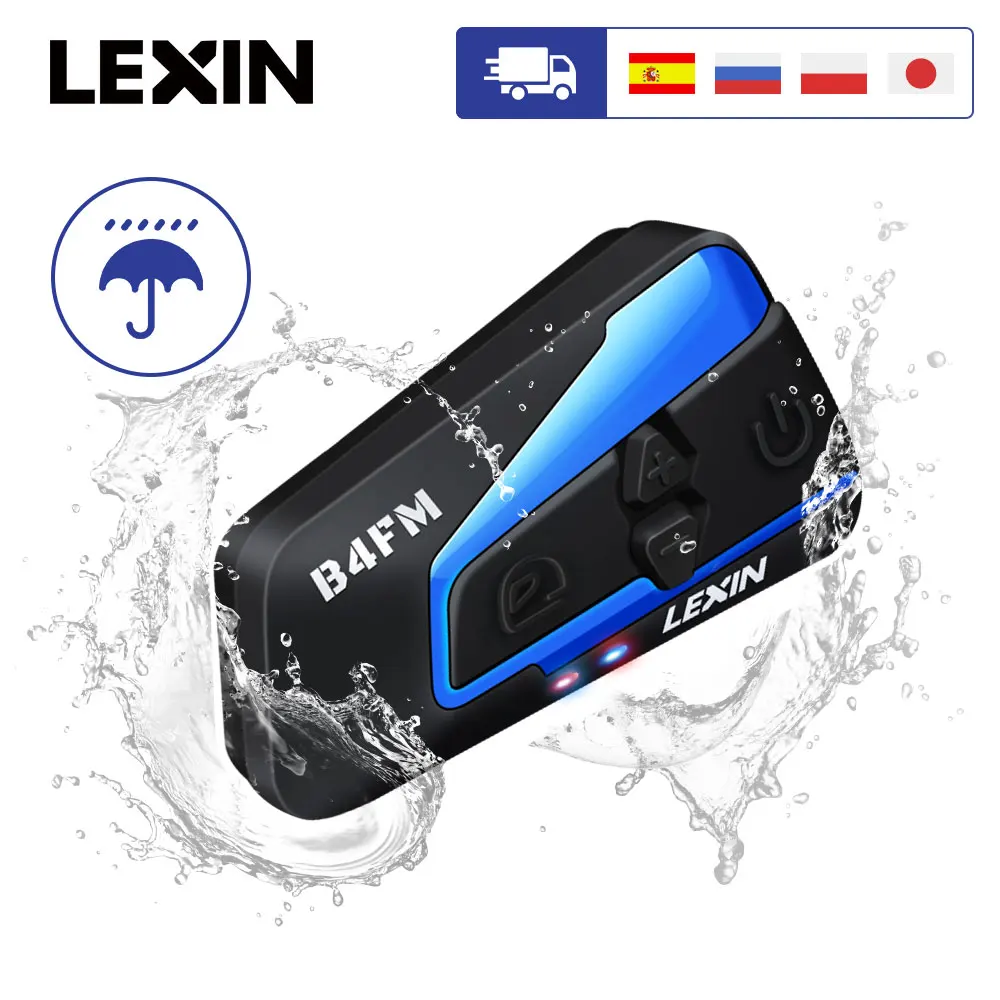 Lexin LX B4FM мотошлем мотогарнитура 4 райдер разговаривающий одновременно через FM