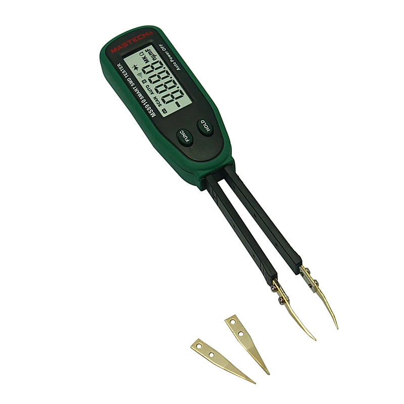 Najtaniej Ręczny pojemnościowy patch tester rezystancji MS8910 cyfrowy SMD element pasywny diody tester tweezer mocowania pomiaru