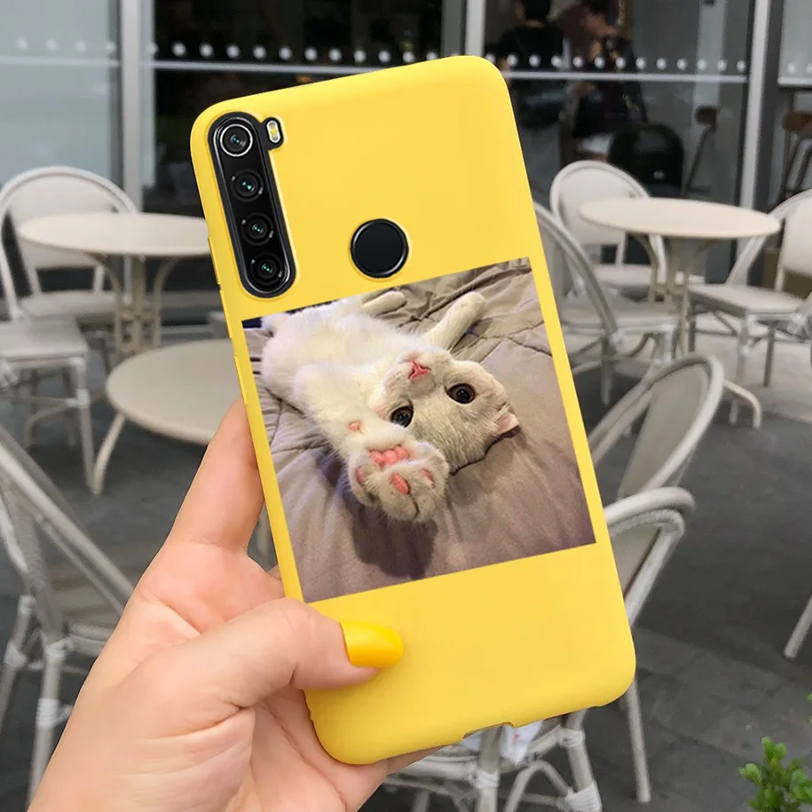 xiaomi leather case color Redmi Note 8 Ốp Lưng Điện Thoại Dễ Thương Mèo Hoạt Hình Ốp Lưng Dành Cho Xiaomi Redmi Note 8 Pro Trường Hợp Note8 8 T 8Pro 8 T Silicone Mềm Coque xiaomi leather case chain Cases For Xiaomi