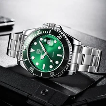 

BENYAR Luxury Fashion Men's Quartz Watch Automatic Plush Watch Male Stainless Steel Case 30 Waterproof