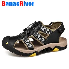 Новинка; сезон лето; камуфляжная Классическая обувь; мужские сандалии; мужские повседневные прогулочные пляжные сандалии; кроссовки; обувь